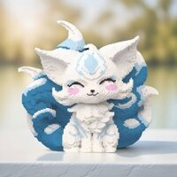 【Ready Stock】 Compatible with Lego Building Blocks Small Particle Assembly Children's Toys Nine Tail Fox Handmade 3D Puzzle Model Decoration Girl Gift qmEL