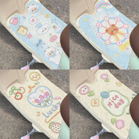 【Ready Stock】 Creative Cartoon Extra Thick Universal Electric Car Pedal Mat Wire Ring Self-Tailored Rainproof Earth Removing Non-Slip Floor Mat nmPU