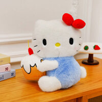 【Ready Stock】 Cute Kitty Cat Doll Doll Hello Kitty Plush Toy KT Doll Birthday Cake Girls Birthday Gifts mOgM