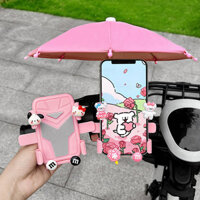 【Ready Stock】 Electric Car Mobile Phone Bracket Cute Cartoon Electric Motorcycle Bicycle Take-out Rider Shockproof Navigation Bracket YzcO