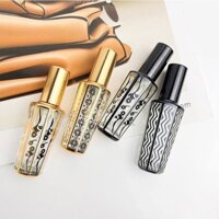 [Ready-stock] Nước hoa cao cấp Chai thủy tinh xịt cầm tay Chai rỗng có giá trị cao Retro Khắc 15ml Chai du lịch mẫu