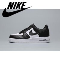 Ready Stock Original NIKE_AIR_FORCE_1 Mens Skate Shoes Sneakers Increased Height Comfortable Wearable Black and White Panda AQ4134-100 40-46