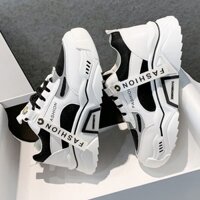 Ready stock show feet little daddy shoes women's trendy 2023 spring summer new style single style all-match super hot light white sports shoes