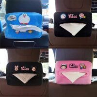 【Ready Stock】 South Korea Creative Cartoon Doll Car Chair Back Sunshade Paper Extraction Box Multi-Functional Hanging Car Vehicle Tissue Box DxFo