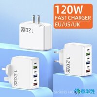 [READY STOCK]Bộ sạc đa cổng Cross-border Multi-port 3PD 3USB Charger