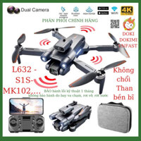 🎉Ready🎉Flaycam Mini Flycam Giá Rẻ S1S Động Cơ Không Chổi Than Máy Bay Điều Khiển Từ Xa Camera kép 4K Giữ Vị trí Tốt