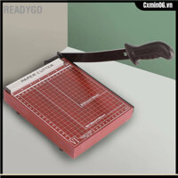 ReadyGo Có hàng sẵn Máy cắt giấy thủ công Cắt sạch chính xác xén A5 có thước định vị tay cầm hình vòng cung cho văn phòng trường học