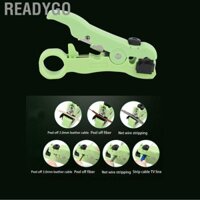 ReadyGo Dây tước Công cụ cắt Coax Cáp truyền hình Net Stripper hình tròn và ngang cho sợi quang CS-07