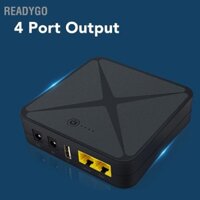 ReadyGo Mini UPS 5V 9V 12V 48V Cổng POE Nguồn Điện Liên Tục 8000MAh 18Wh Pin Dự Phòng cho Camera Router Modem