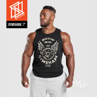 Readystock GYMSHAR MOVIN 'METAL Nam Thể Dục Thể Thao Băng Thông Rộng Áo Thun Cotton Không Tay Tank Top