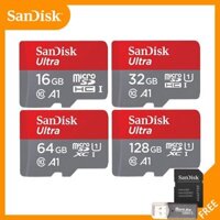 🔥【Readystock】 + Miễn Phí Vận Chuyển + COD🔥Thẻ Nhớ Sandisk Ultra-micro SD 2Gb 4Gb 16Gb 8Gb 32Gb 64Gb 128Gb 256Gb thẻ Nhớ Sd/Tf Flash Với Bộ Chuyển Đổi + Đầu Đọc Thẻ