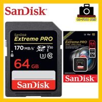 🔥【Readystock】 + Miễn Phí Vận Chuyển + COD🔥Thẻ Nhớ SDXC SanDisk 64GB Extreme PRO UHS-I