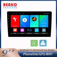Reakoauto Andriod 11 2Din 9 '' Máy nghe nhạc ô tô Định vị GPS Bluetooth Âm thanh ô tô Wifi USB FM MirrorLink HD Đài phát thanh âm thanh ô tô