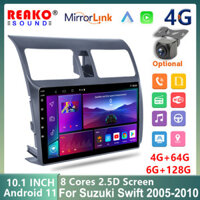 Reakoauto Android 11 10.1 '' HD carplay Xe Ô Tô Đa Phương Tiện GPS Điều Hướng Âm Thanh WIFI Player Cho Suzuki Swift 2005-2010