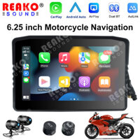 Reakosound 6.25 inch Màn hình xe máy Carplay không dây Android Auto Di động Máy nghe nhạc thông minh GPS Điều hướng WIFI BT Chống nước