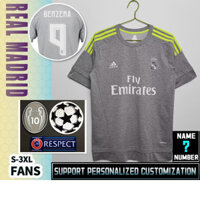 Real Madrid Away 2015-2016 [Vintage] Áo thun bóng đá S-2XL * Tùy chỉnh & Chất lượng cao *