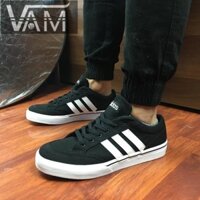 Real Shot Hình Ảnh ADIDAS NEO GVP CVS Nam Nữ Giày Vải Retro Đường Phố Giày Đế Bằng Đen Trắng Oreo AW5079