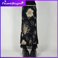 [Real Shot] Mới Phong Cách Retro Trung Quốc Thiết Kế In Hình Thanh Lịch Váy Chữ A Bút Chì Nữ