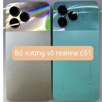 Realme C51/ C60/ NOTE 50,Full Bộ xương+ vỏ +kính camera+khay sim+phím bấm điện thoại realme C51/ C60-ráp máy chuẩn đẹp