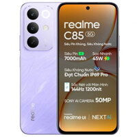 Realme C85 5G (8GB - 256GB) - Chính Hãng Pin Titan 7000mAh, Màn Hình 144Hz