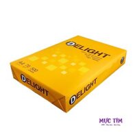 Ream giấy A4 trắng định lượng 70gsm DELIGHT (500 tờ/ ream)