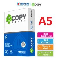 Ream giấy A5 70 gsm IK Copy 500 tờ - Hàng nhập khẩu Indonesia
