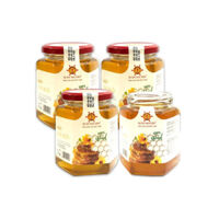 REC- Xuân Nguyên-Bộ 4 hũ Mật ong Ruồi nguyên chất 504gr/hũ tặng 1 chai mật ong rừng Tây Nguyên 700gr(500ml)