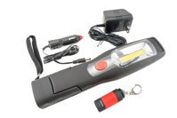 Rechargeable Magnetic LED Work Light with Adjustable Base Stand and Hooks - Spot and Flood Lights Combo - Portable and Heavy Duty - with Auto and W...