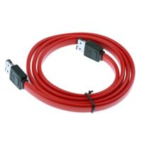 Red 1m 7 Pin SATA to eSata Female to Female External Sata Data Cable Lead