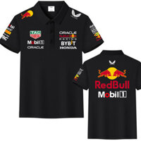 Red Bull Racing Team Verstappen Quần Áo Công Thức Đua Quần Áo Nam Cotton Polo Áo Sơ Mi Tay Ngắn
