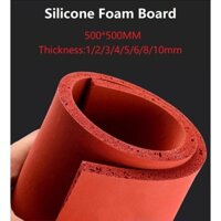 Red Silicone Soft Sponge Foam Board Pad Tấm lót xốp mềm bằng silicon màu đỏ Tấm lót Tấm ép thảm Máy ép nhiệt độ cao Tấm lót ép nhiệt 500 * 500mm