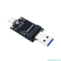 Redbaiaa1 M 2 NVME SSD Adapter M 2 sang USB A Type C Ổ Cứng Đĩa Chuyển Đổi Hỗ Trợ M 2