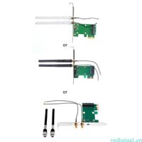 Redbaiaa1 Mini PCI-E Sang PCI-E 1X Thẻ Wifi Để Bàn Adapter Card