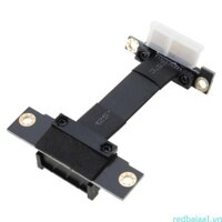 Redbaiaa1 PCIe x1 Riser Extender Dual- 90 Độ Tốc Độ PCIe 3 0 x1 đến x1 Cáp Nối Dài 8Gb PCI-Express 1x Riser Line
