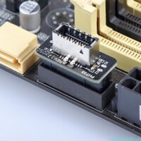 Redbaiaa1 USB 3 0 3 1 Gen 2 19 Pin Header sang USB 3 1 Type-E Type-C 20 Pin A-Key Header Bộ chuyển đổi bảng điều khiển phía trước cho Motherboa