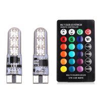 Redcolourful Xe RGB LED 12 V T10 LED RGB 5050 SMD Tín Hiệu Đèn Đọc Sách Nêm Đèn Nội Thất Ô Tô Đèn Trang Trí