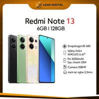 Redmi Note 13 (6+128GB) | Màn hình 120Hz AMOLED | 5000mAh | Bộ 3 Camera Sắc Nét | Hàng Chính Hãng