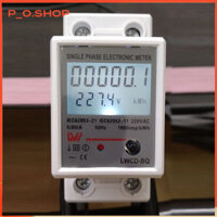 【🔥Rẻ】Đồng hồ đo công suất điện 220V có nút RESET độ chính xác cao màn hình hiển thị LCD P U I Kwh bộ công tơ điện tử