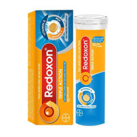 Redoxon Triple Action, bổ sung vitamin C, D, kẽm, nâng cao sức đề kháng, chống oxy hóa