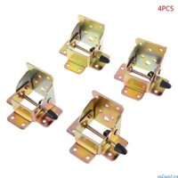 Redsun2 4 Miếng Khóa Bản Lề Gấp Bàn Hỗ Trợ Giá Đỡ Bản Lề Tự Khóa