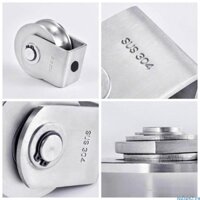 Redsun2 Bánh xe theo dõi hạng nặng U Rãnh bánh xe ròng rọc chống ăn mòn Cổng trượt Con lăn Bánh xe 16mm Chiều rộng rãnh Hình chữ U