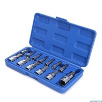 Redsun2 Bộ 13 Cái Hệ mét Allen Lục Giác Ratchet Cờ Lê 1 4 3 8 1 2 Ổ Cắm Dụng Cụ