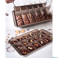 Redsun2 Brownie Pan Bánh Mì Chảo Nướng Món Ăn Chống Dính Máy Nướng Vuông Lưới Socola Món Tráng Miệng Khuôn Bánh Nhà Bếp Bak