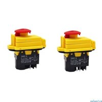 Redsun2 Nút Đặt Lại Chống Nước 4 5 Pin Nút Nhấn Công Tắc AC250V 16A Nút Khởi Động Có Nắp Nút Nhấn Nhẹ