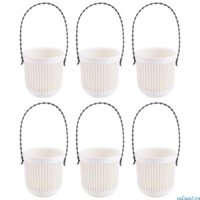 Redsun2 Treo Chậu trồng cây Mini treo tường có tay cầm có thể tháo rời Trang trí văn phòng