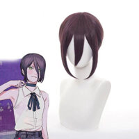 Reese cosplay Tóc Giả Cưa Xích Người Cưa Xích Bom Quỷ Đen Tím Cà Vạt Tóc Phong Cách Anime Tóc Giả EVEH