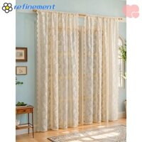 Refilinement 2 Tấm Rèm Làm Đen, Rèm Ren Dài Pháp Vintage, Rèm Cửa Sổ Thêu Hoa Tulip Cách Nhiệt Đơn Giản Cho Phòng Khách Phòng Ngủ