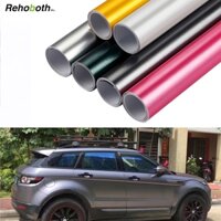 Rehoboth 30 cm * 100 cm Matt Mạ điện Vinyl Tấm bọc xe Ô tô Giấy bạc Decal Phim ô tô Xe máy Xe máy Tự làm Nhãn dán trang trí Xe-Tạo kiểu