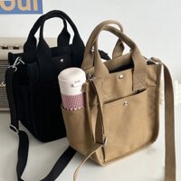 REITINGE  Canvas hand-carried cross-body bag, đơn giản và linh hoạt, túi hộp cơm bento xách tay đeo vai