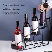 Relaxorox Cà Phê Xi-rô Giá Để Đồ 4 Lớp Mặt Bàn Kim Loại Uống Bia Rượu Xi-rô Chai Người Tổ Chức Giá Đỡ Màn Hình Thanh Cà Phê Phụ Kiện Nhà Bếp
